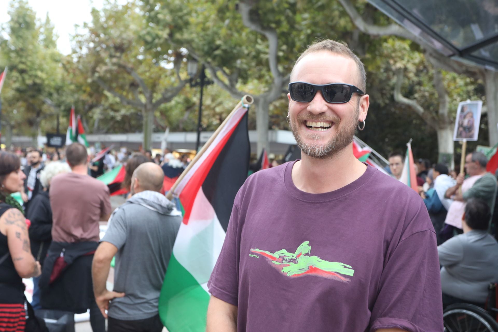 Manifestación de Logroño contra la guerra en Palestina