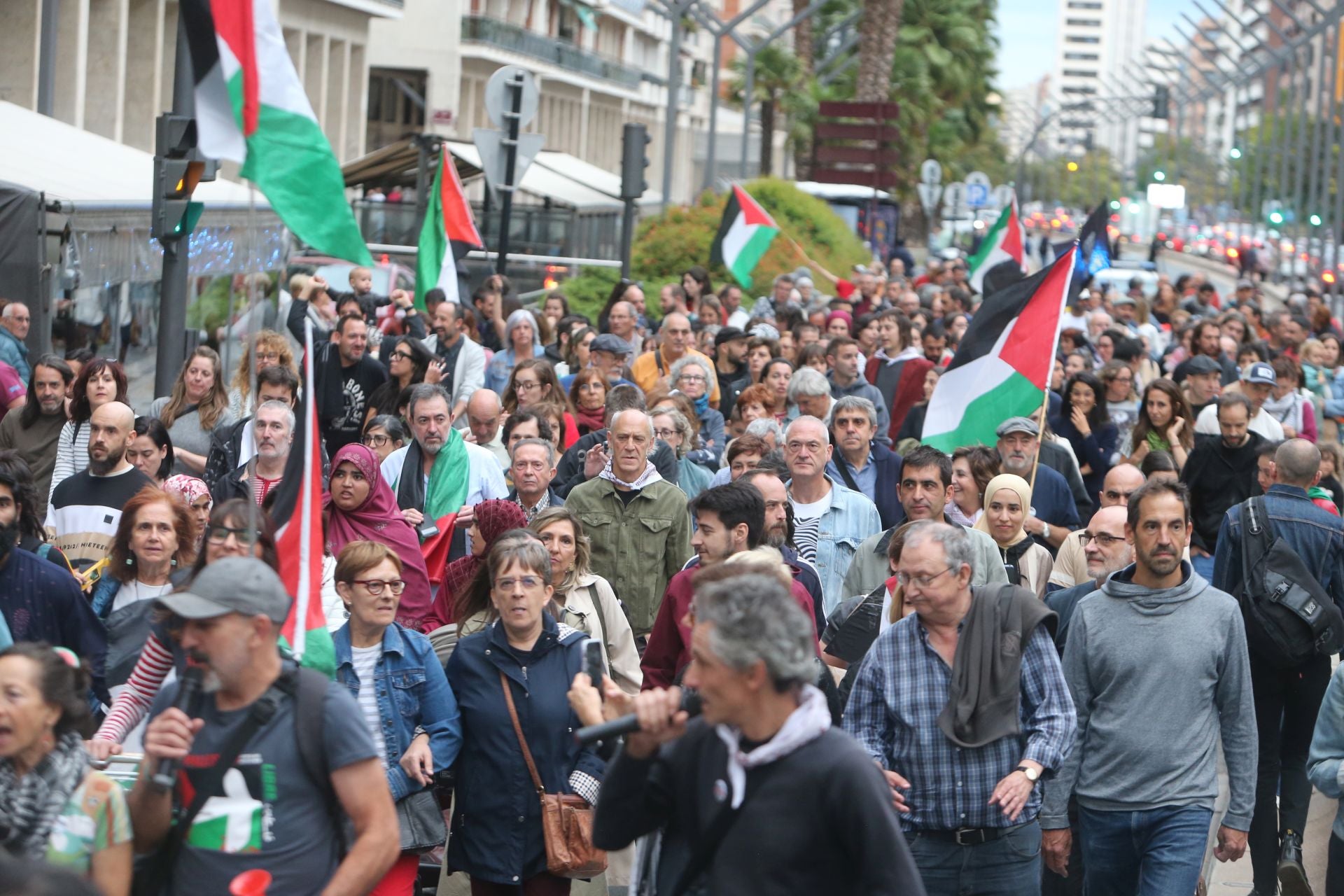 Manifestación de Logroño contra la guerra en Palestina
