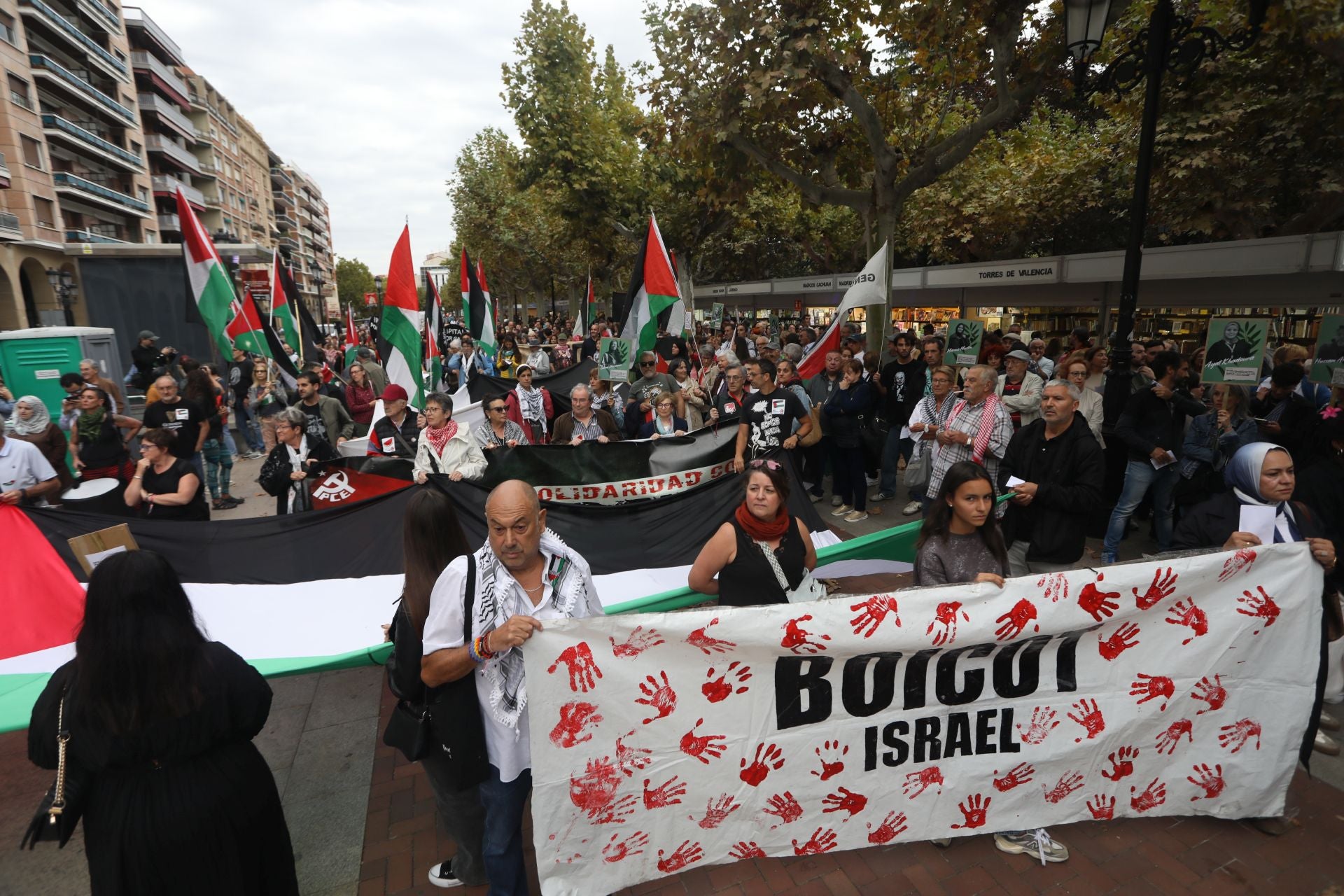 Manifestación de Logroño contra la guerra en Palestina
