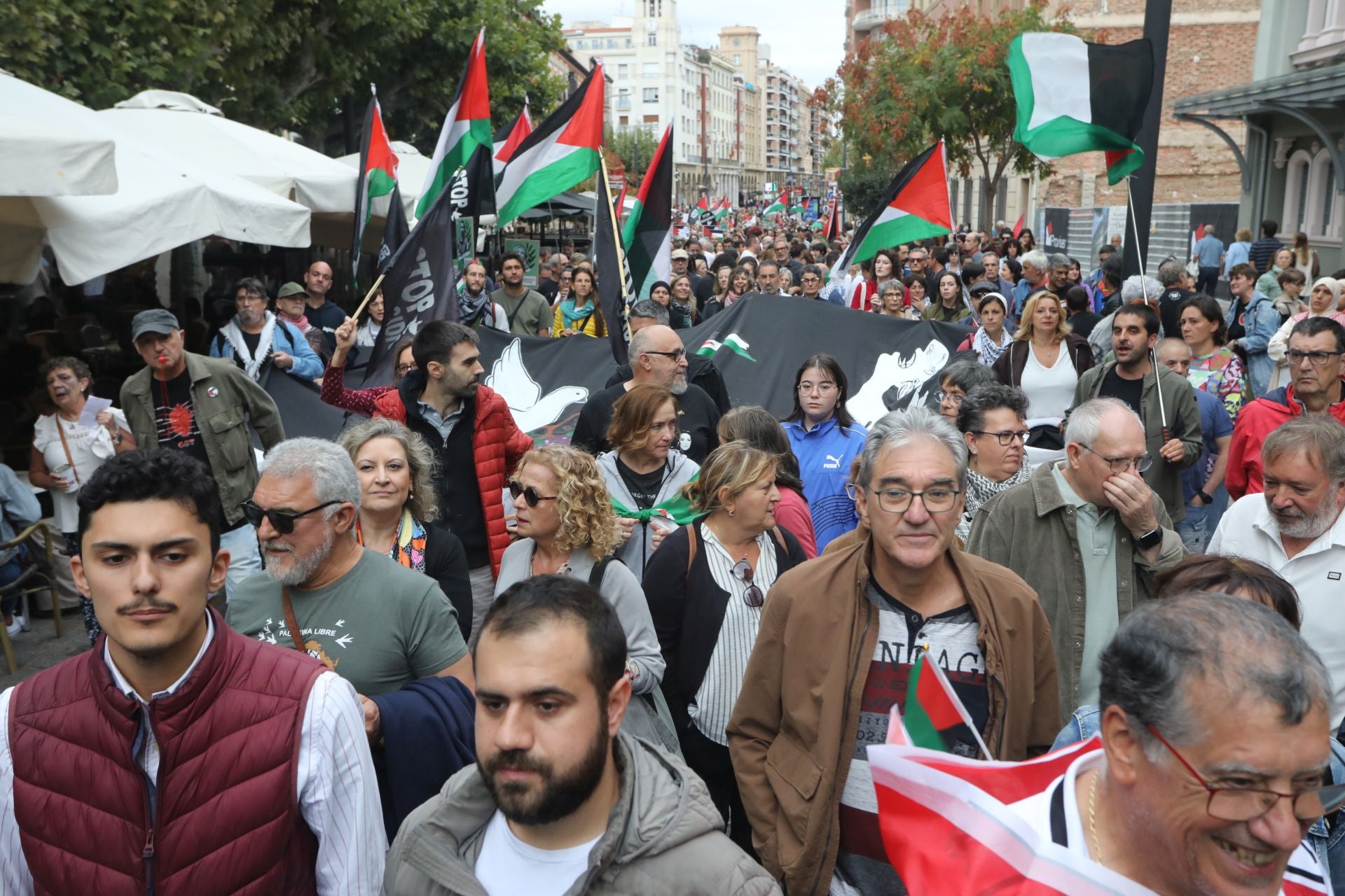 Manifestación de Logroño contra la guerra en Palestina