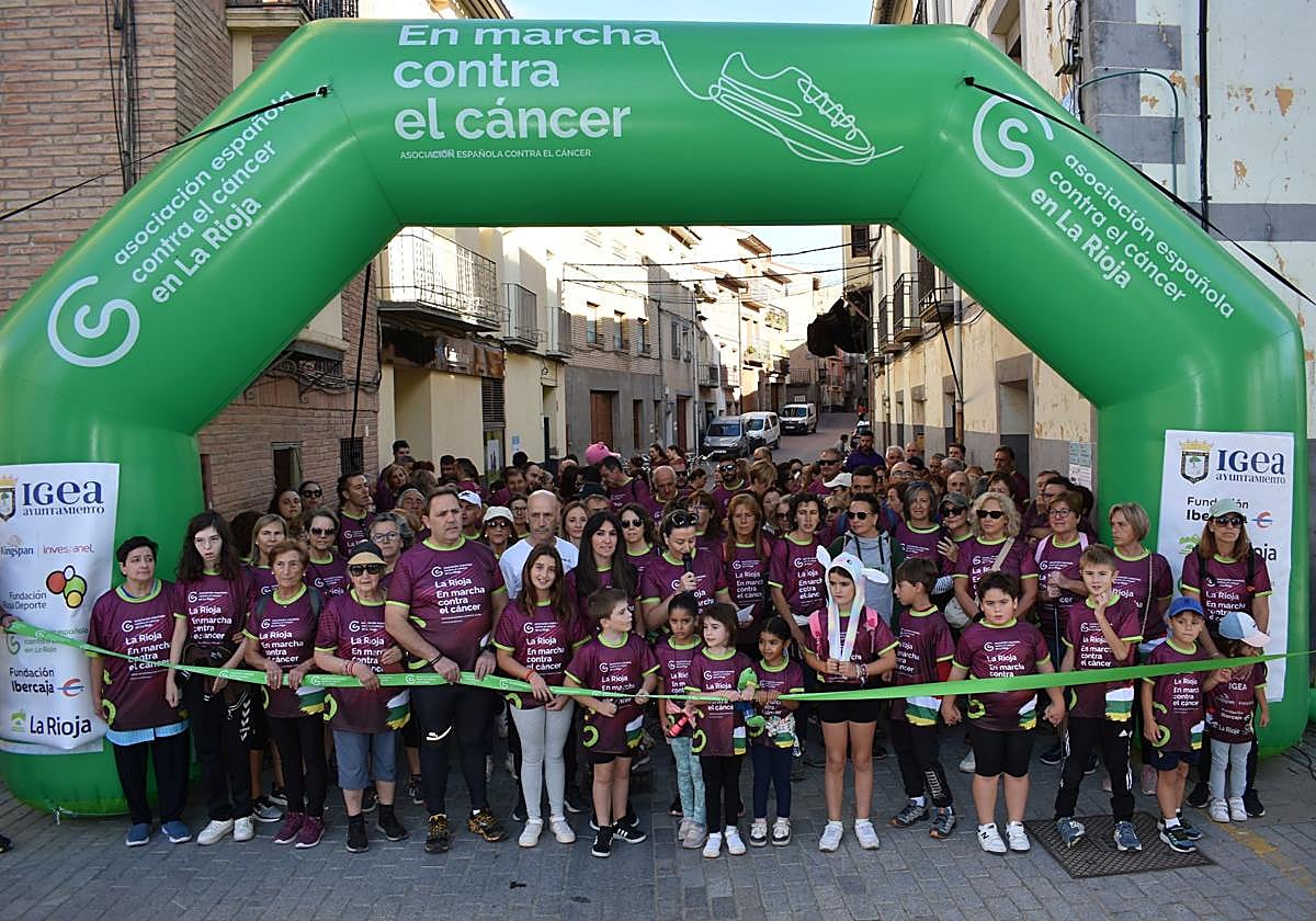 La segunda edición de la marcha contra el cáncer de Igea