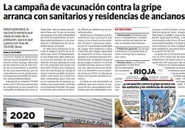 Adelanto de la vacunación contra la gripe