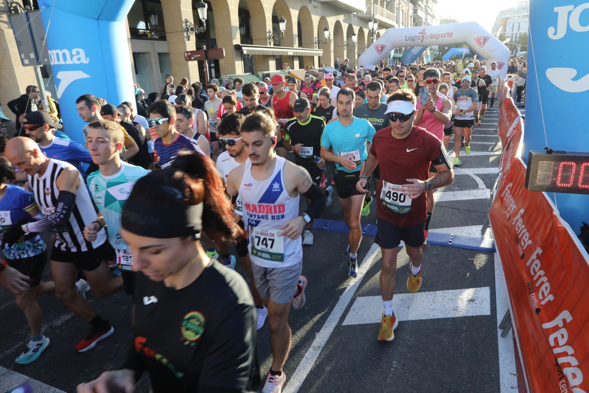 Las imágenes de la Maratón de Logroño