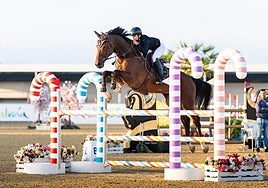 Carmen Barinaga durante el campeonato de España en Cádiz.