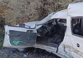 Un herido grave tras una colisión entre un camión y una furgoneta en Ollauri