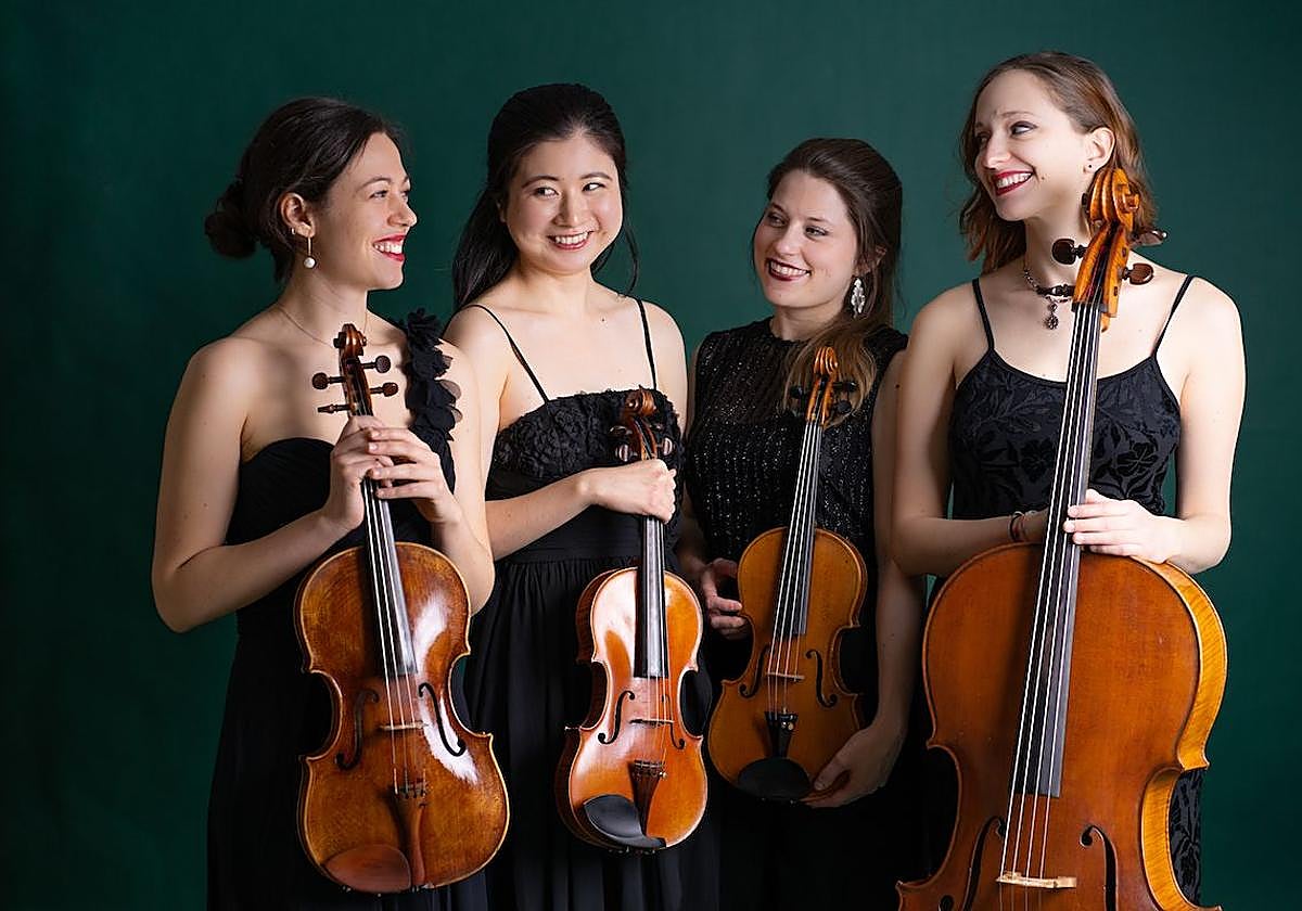 Moser String Quartet, formación en la que participa la riojana Patricia Muro.