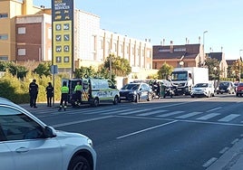 Inmovilizado un camión en el casco urbano de Logroño tras dar positivo el conductor