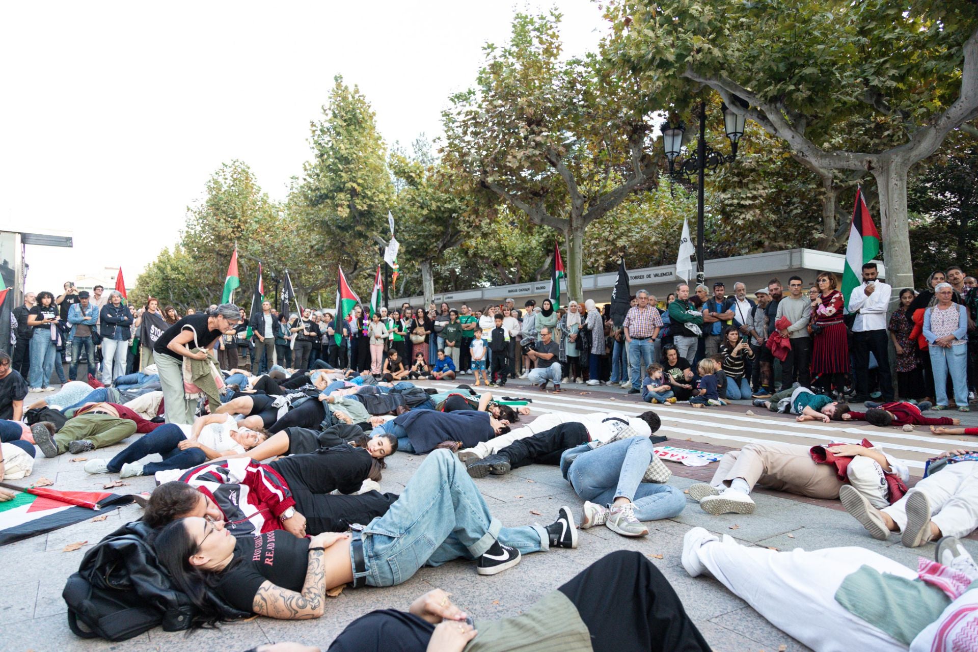 Protesta en Logroño contra la masacre en Gaza