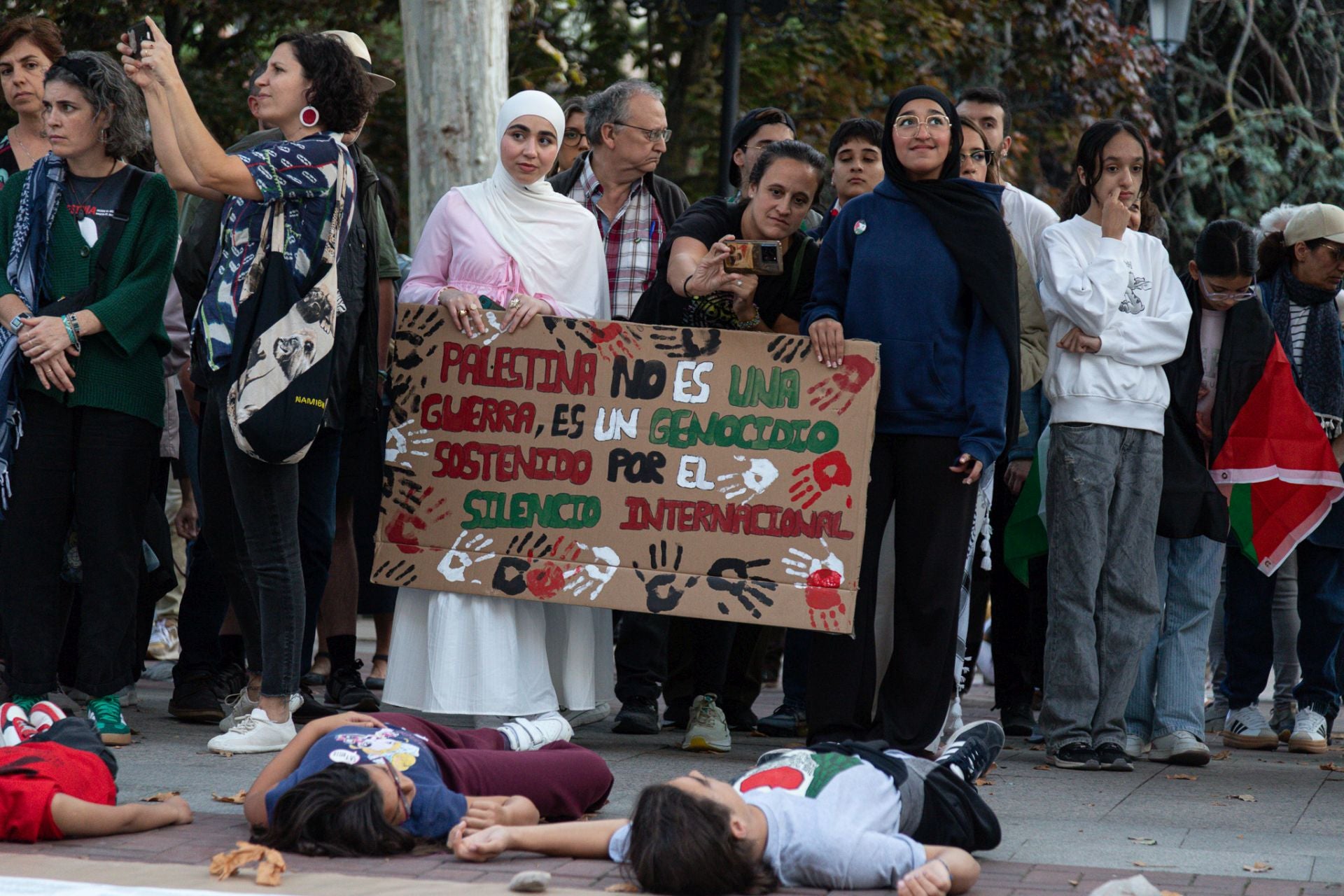 Protesta en Logroño contra la masacre en Gaza