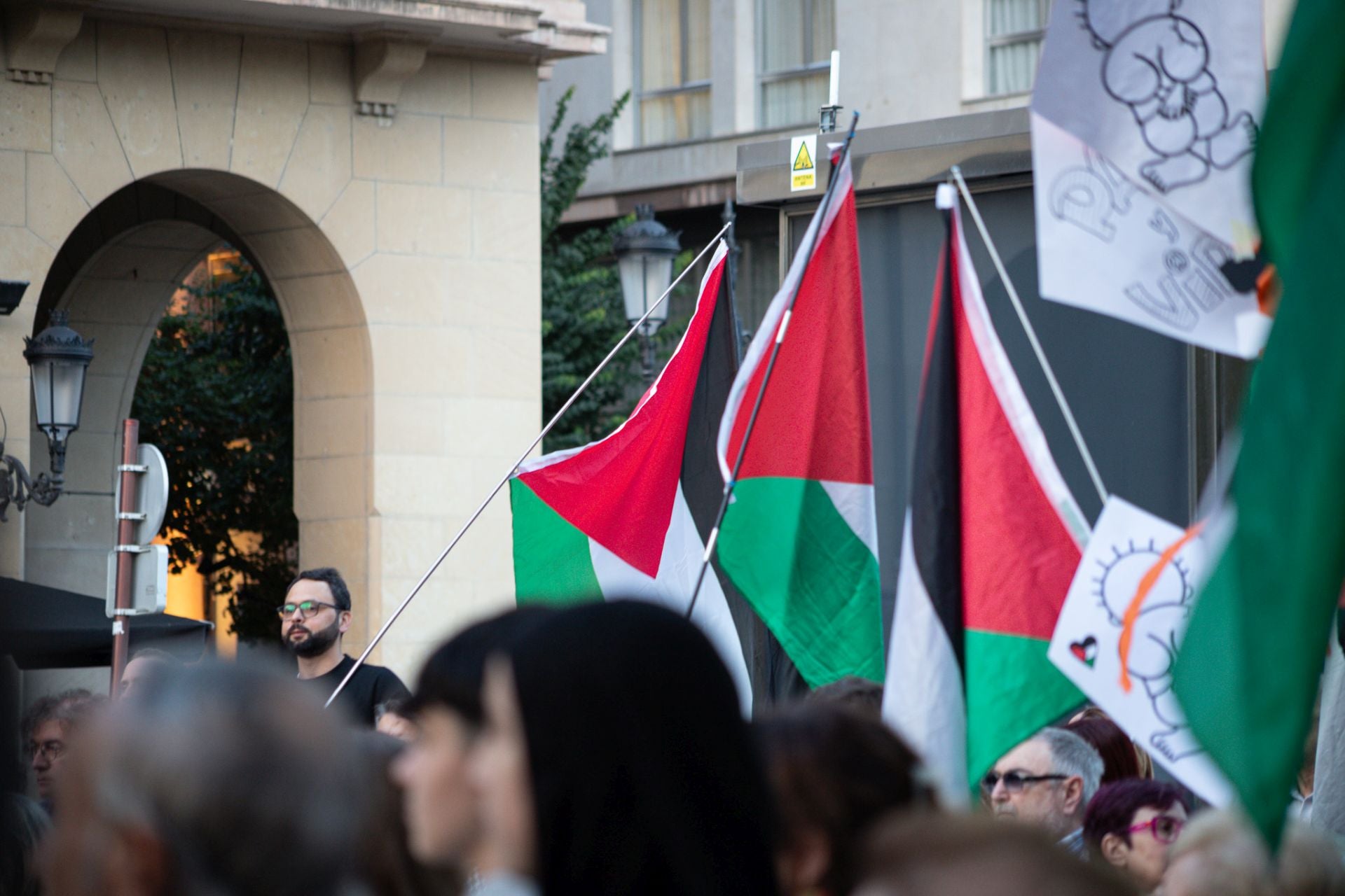 Protesta en Logroño contra la masacre en Gaza