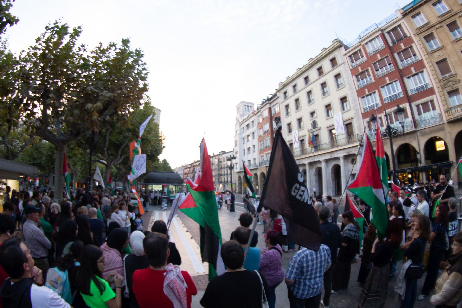 Protesta en Logroño contra la masacre en Gaza