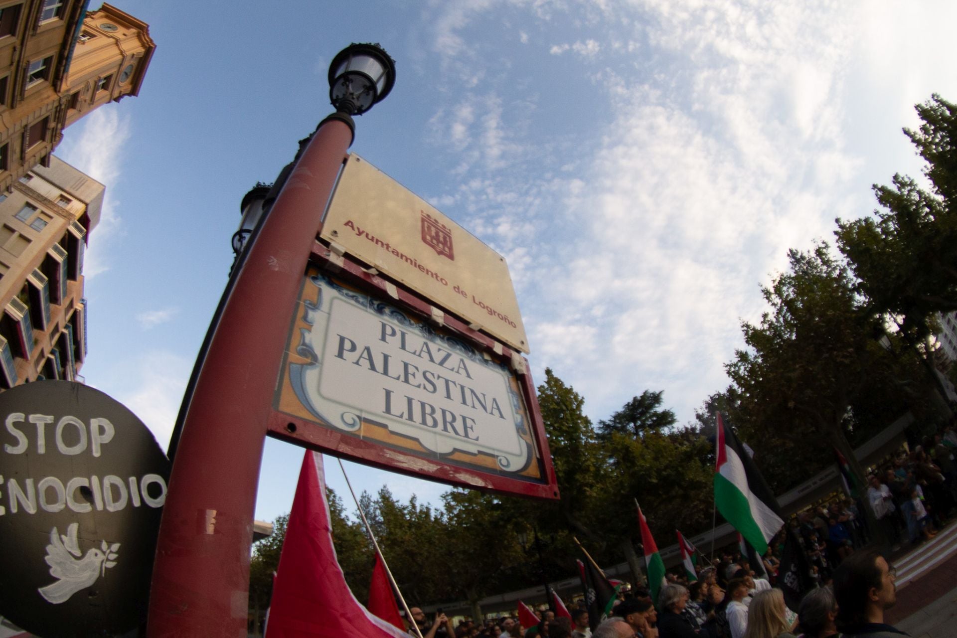 Protesta en Logroño contra la masacre en Gaza
