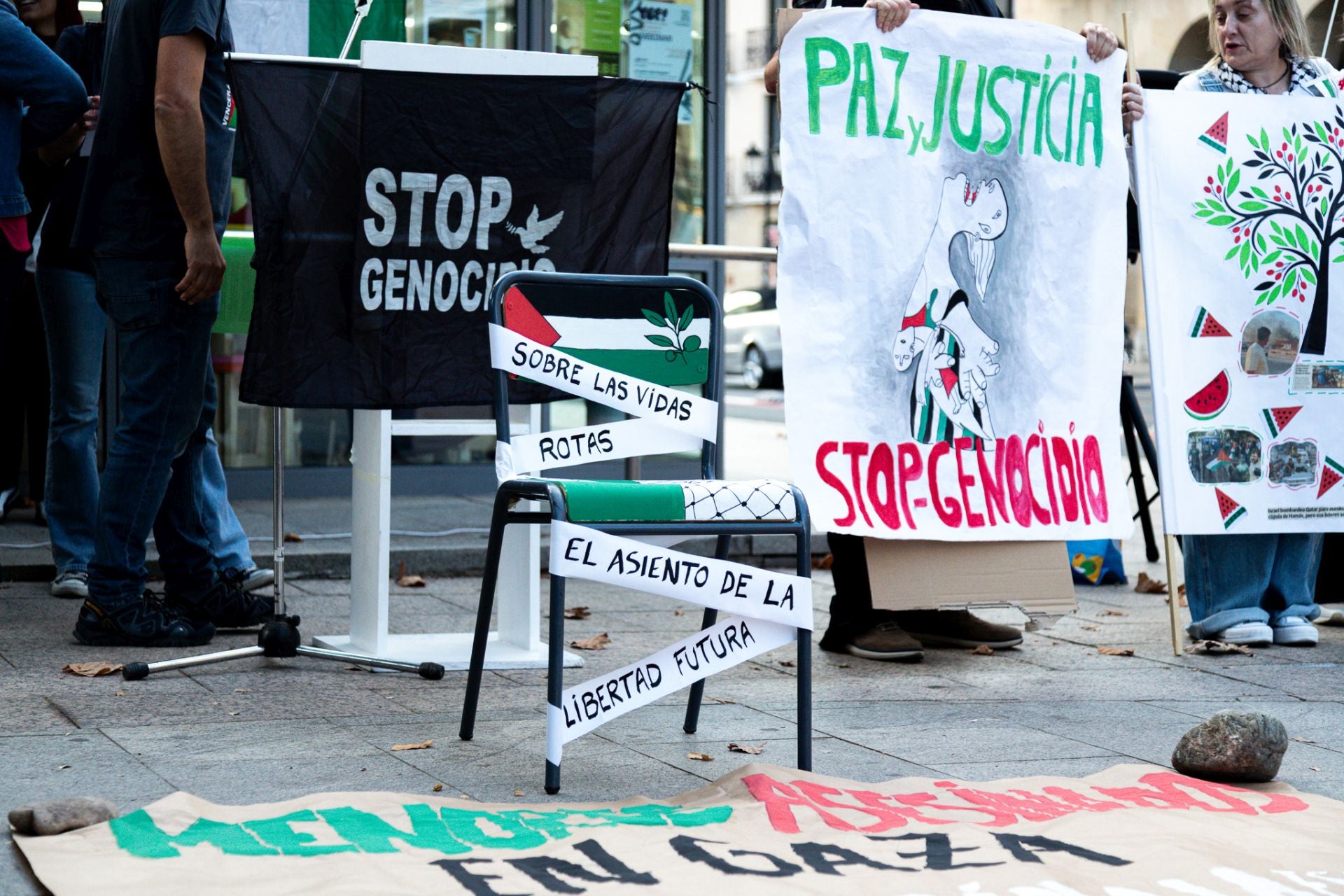 Protesta en Logroño contra la masacre en Gaza