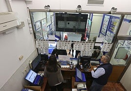 Foto de archivo de una administración riojana de lotería.