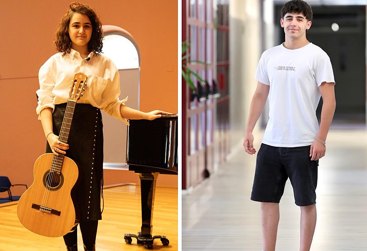 Candela Cabezón y Alberto Espiga.