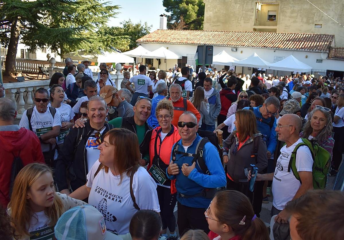 Salida de la marcha de El Redal En Movimiento, este domingo.