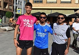 Los tres mejores de la carrera masculina.