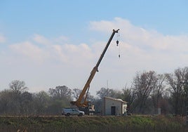 Imagen de una de las últimas sustituciones de bombas en los pozos.