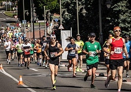 Los atletas volverán a ocupar el domingo las calles de Logroño.