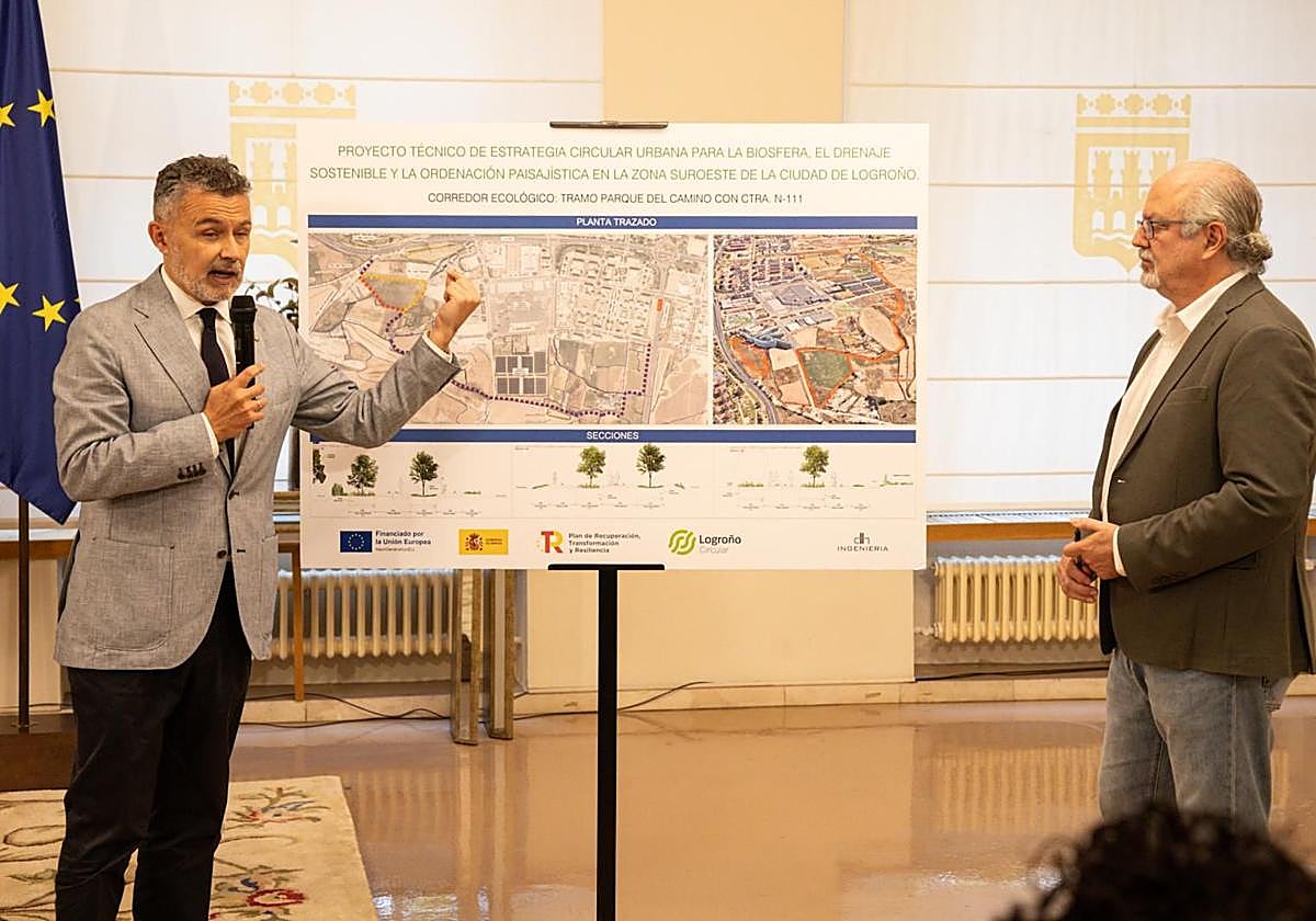 El futuro Corredor Sur conectará el parque del Camino y la N-111 y creará 6,5 hectáreas de zonas verdes