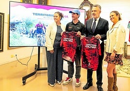 María del Bueyo Gómez (Albelda), Carlos Coloma, Conrado Escobar y Raquel Arrieta (Nalda).