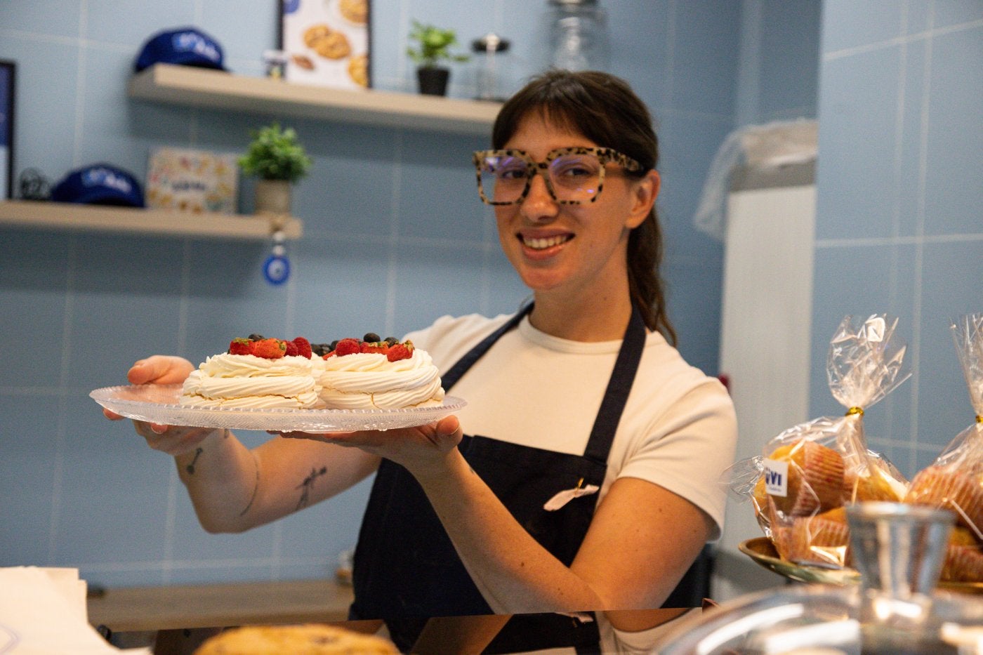 Lourdes Viel, con sus pavlovas.