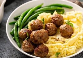 Una ración con las clásica Frikadeller de Dinamarca.