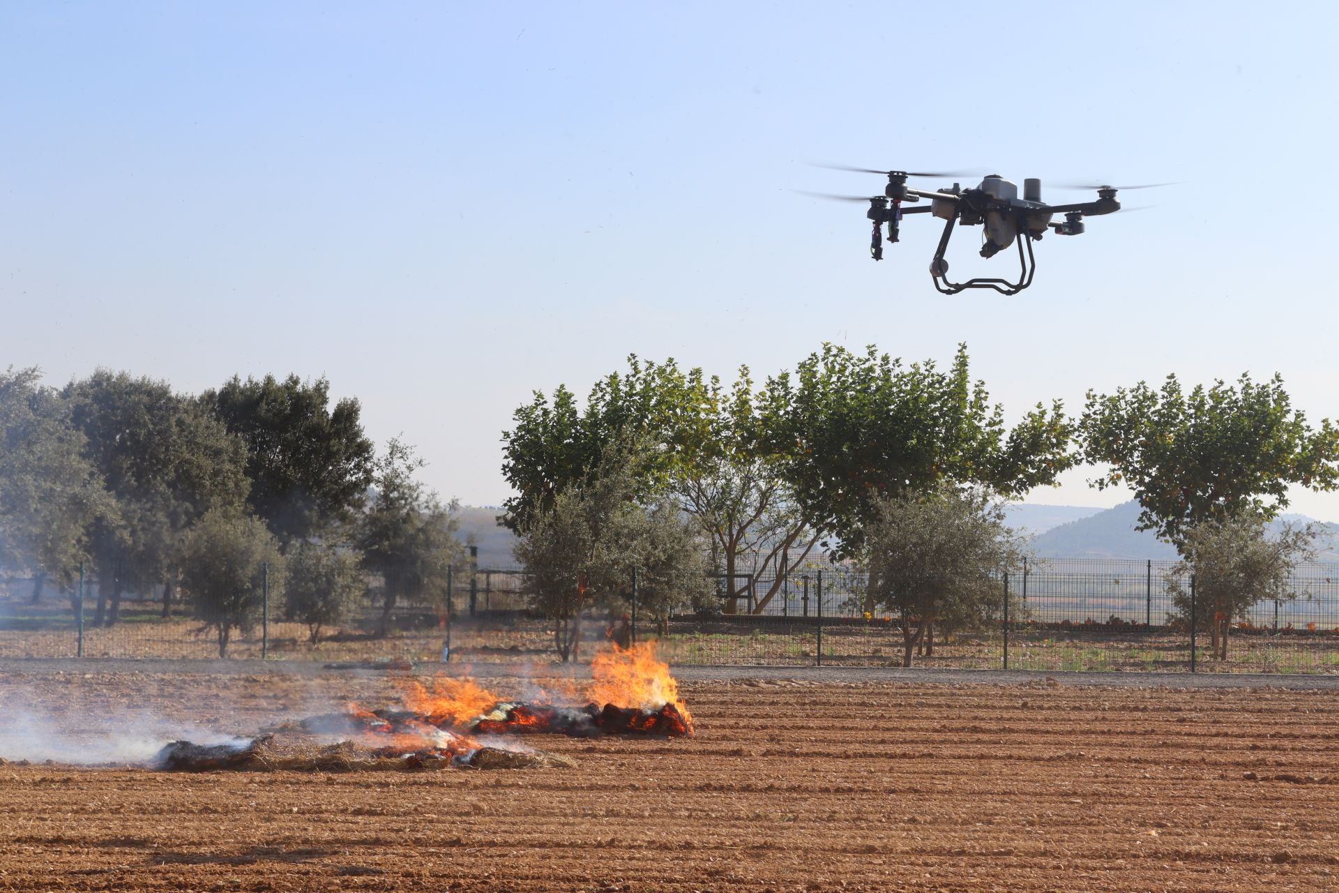 Exhibición de drones entre San Vicente y Briones