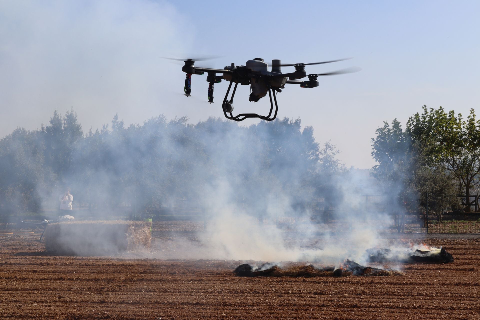 Exhibición de drones entre San Vicente y Briones