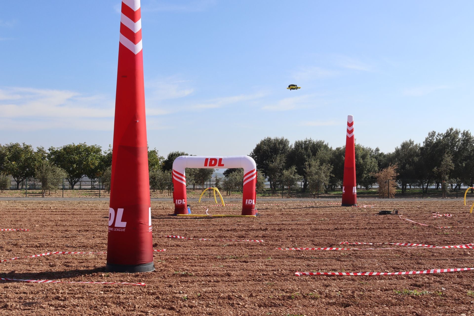 Exhibición de drones entre San Vicente y Briones