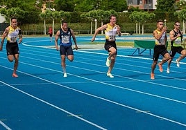 Imagen de una de las semifinales de 100 metros, en una imagen de archivo.