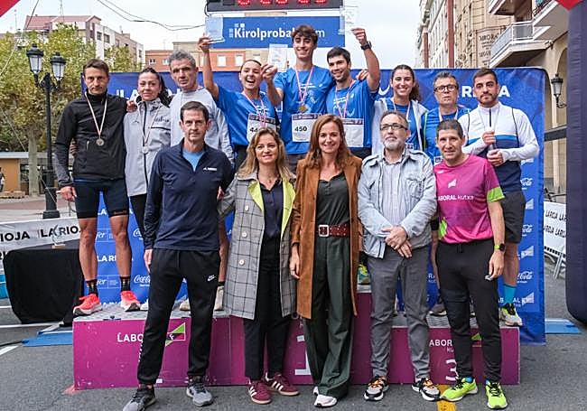 Los tres mejores equipos mixtos.