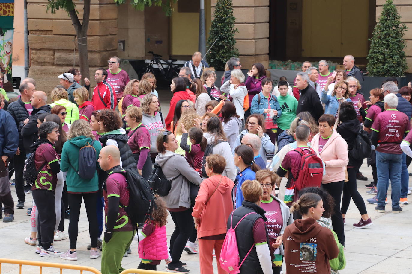 Las imágenes de la marcha contra el cáncer en Alfaro