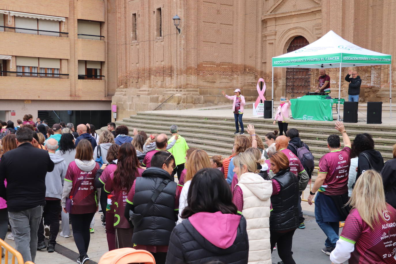Las imágenes de la marcha contra el cáncer en Alfaro