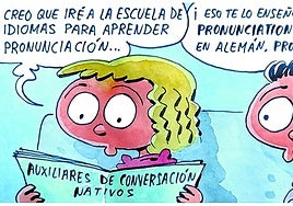 Los auxuliares de conversación en la Escuela de Idiomas, según Tris