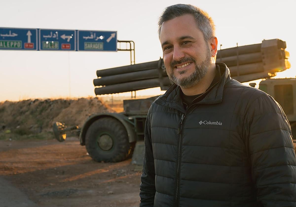 Andrés Mourenza en Siria.