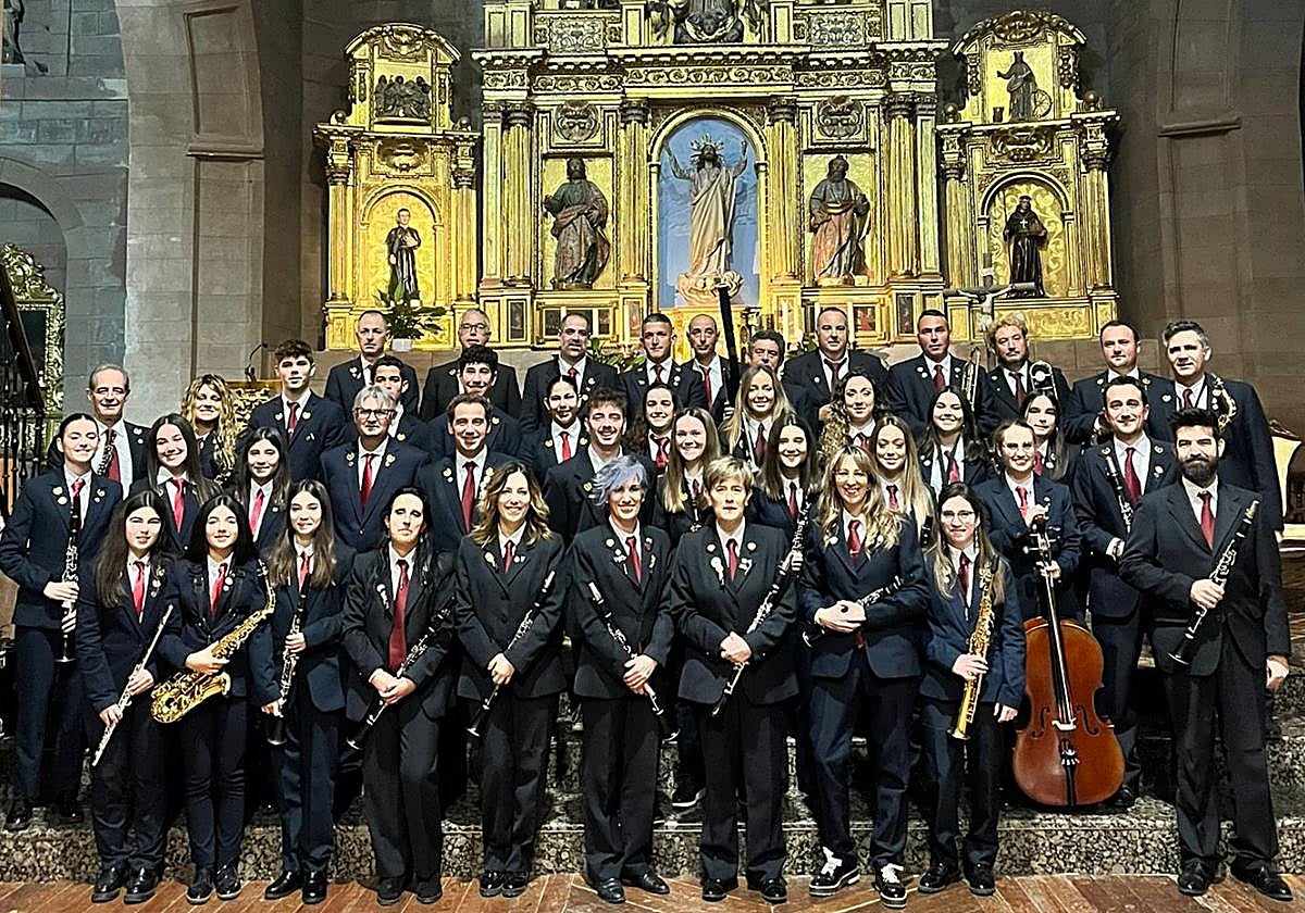 Banda de San Asensio durante el concierto de Santa Cecilia.