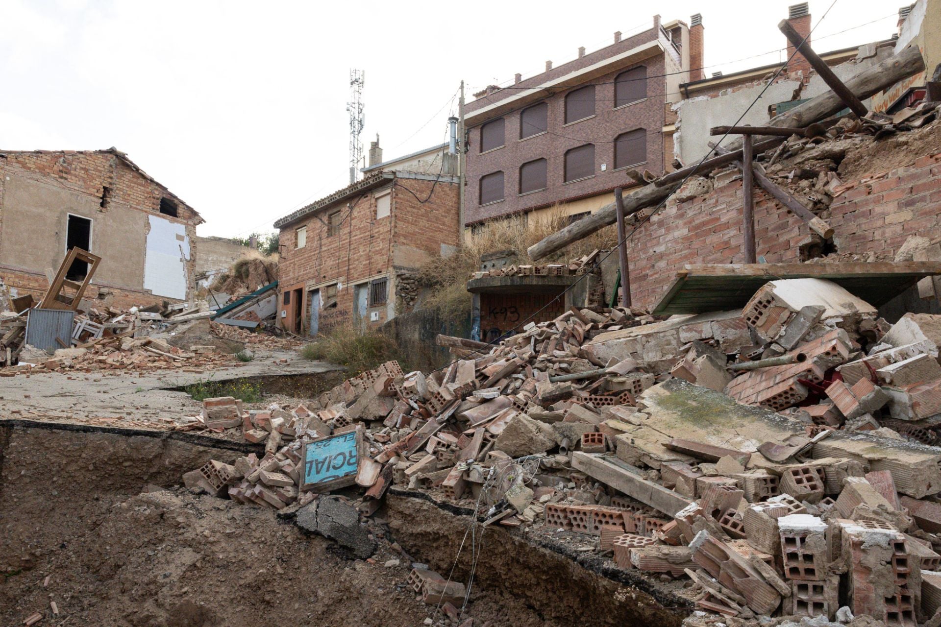 Los derrumbes del barrio de Bodegas de Villamediana