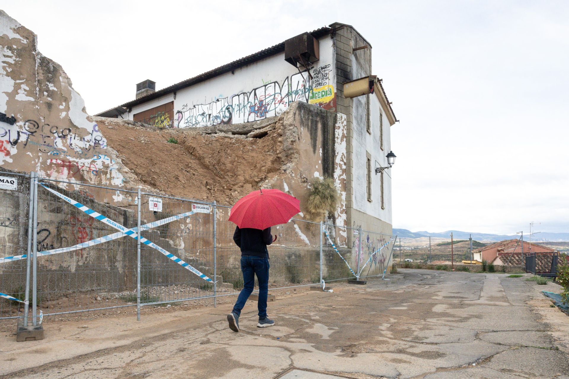 Los derrumbes del barrio de Bodegas de Villamediana