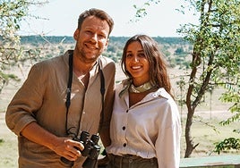 Urko Nalda y Leyre Gómez en Tarangire, Tanzania.