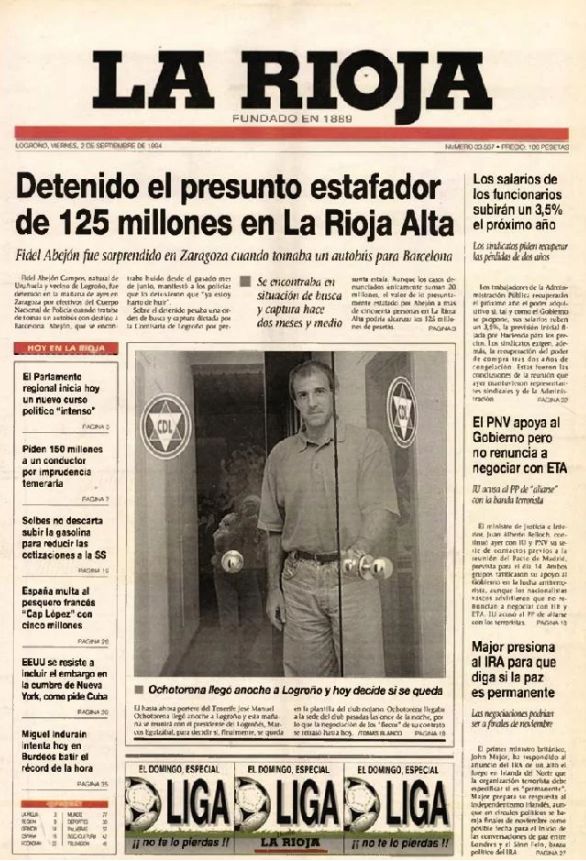 Publicado en Diario LA RIOJA el 2 de septiembre de 1994
