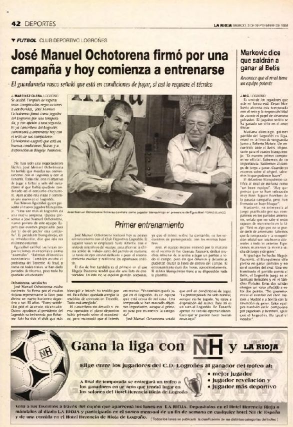 Publicado en Diario LA RIOJA el 3 de septiembre de 1994