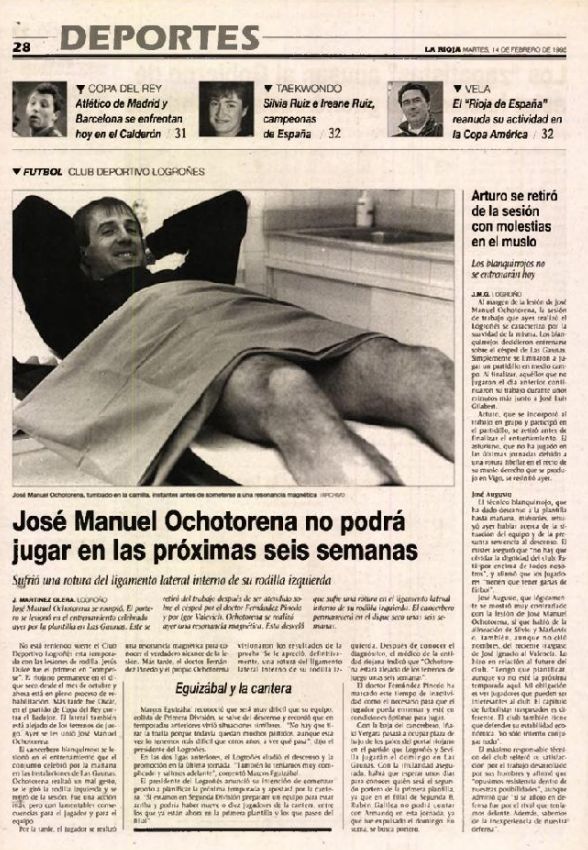 Publicado en Diario LA RIOJA el 14 de febrero de 1995