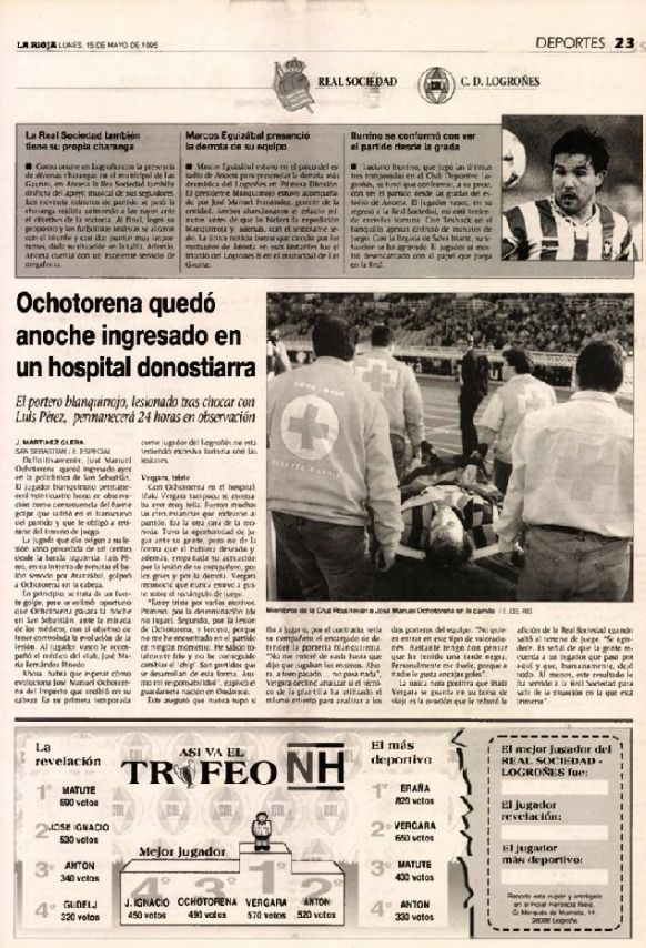 Publicado en Diario LA RIOJA el 15 de mayo de 1995
