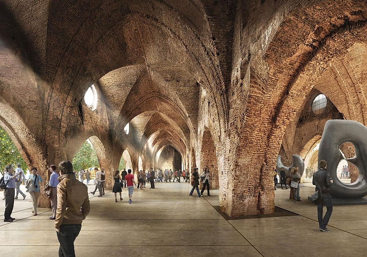 Proyecto de Guillermo Vázquez Consuegra para hacer de las Reales Atarazanas de Sevilla un centro cultural.