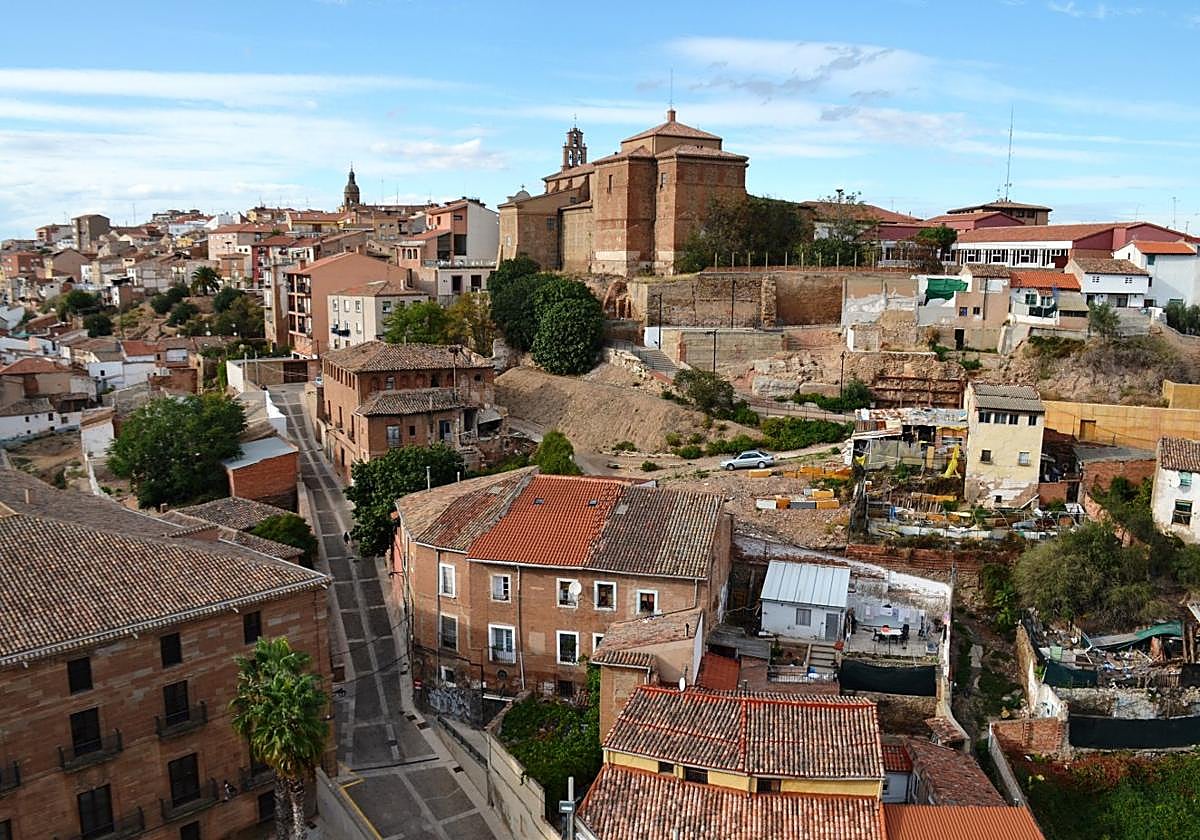 Vistas del casco antiguo de Calahorra desde la torre de la catedral.