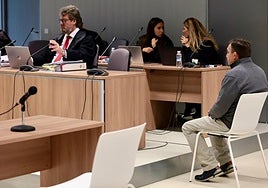El acusado, en la sesión de juicio de este miércoles en la Audiencia Provincial de La Rioja.