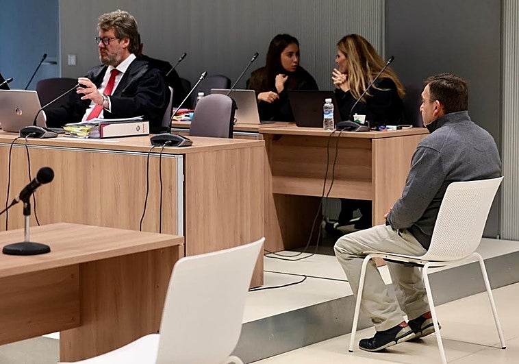 El acusado, en la sesión de juicio de este miércoles en la Audiencia Provincial de La Rioja.