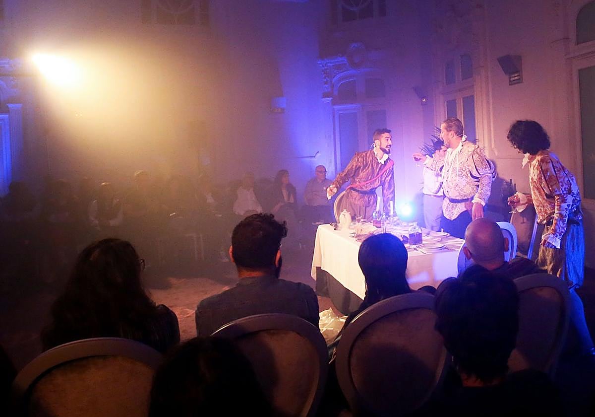 Escena de 'Don Juan Tenorio' en el Círculo Logroñés, en una imagen de archivo.