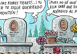 Las flores en los cementerios con motivo de Todos los Santos, según Tris